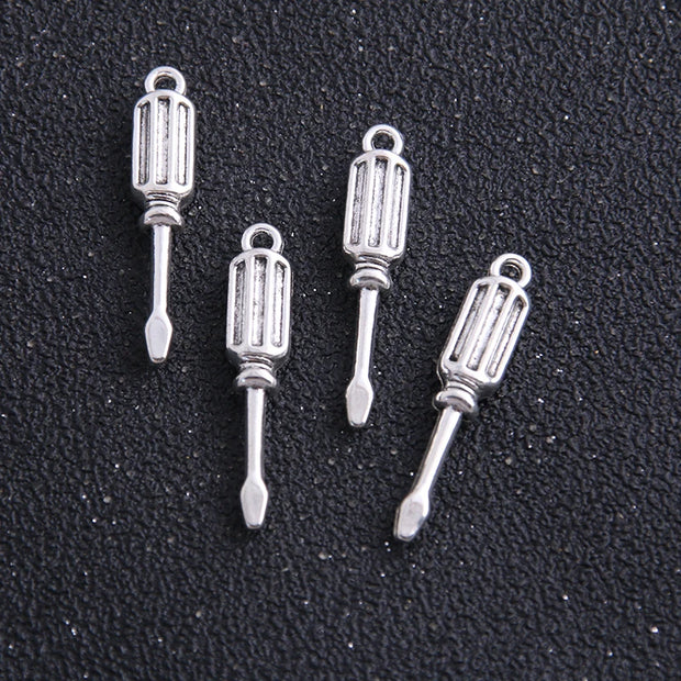 Buy 14pcs Tools Charms - Elevate Your DIY Jewelry with Antique Zinc Alloy Pendants at Greater Goods