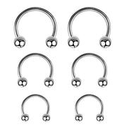 Buy 6Pcs Septum Nose Piercing Rings - Stainless Steel Body Jewelry Pack at Greater Goods 
