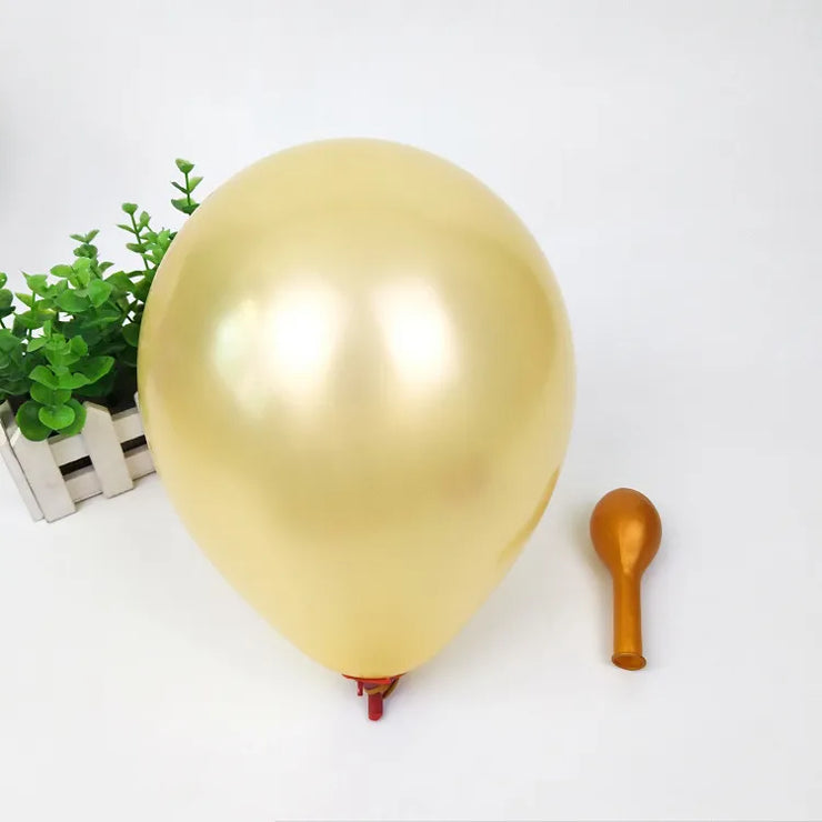 Buy 20pcs/Set Gold White Balloons - Perfect Latex Balloon Garland Decoration for Party Themes 