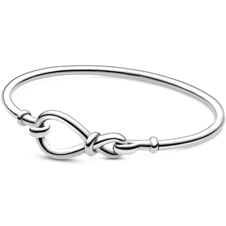 Buy Me Link Pattern Chunky Infinity Bracelet - 925 Sterling Silver Heart Charm 