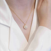 Buy Rotating Sunflower Pendant Necklace - Fashionable Stress-Relief Jewelry at Greater Goods