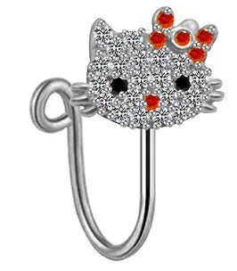 Buy Cute Cat Nose Ring Set - Trendy Piercing Jewelry for Women at Greater Goods