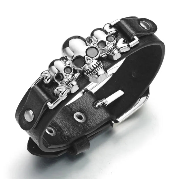 Buy Cool Skeleton Skull Bracelets – Unisex Punk Gothic Charm Jewelry at Greater Goods