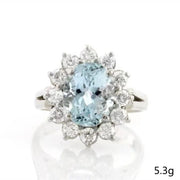 Buy Milangirl Luxury Oval Crystal SunFlower Zircon Ring - Elegant Women's Jewelry for Parties and Weddings