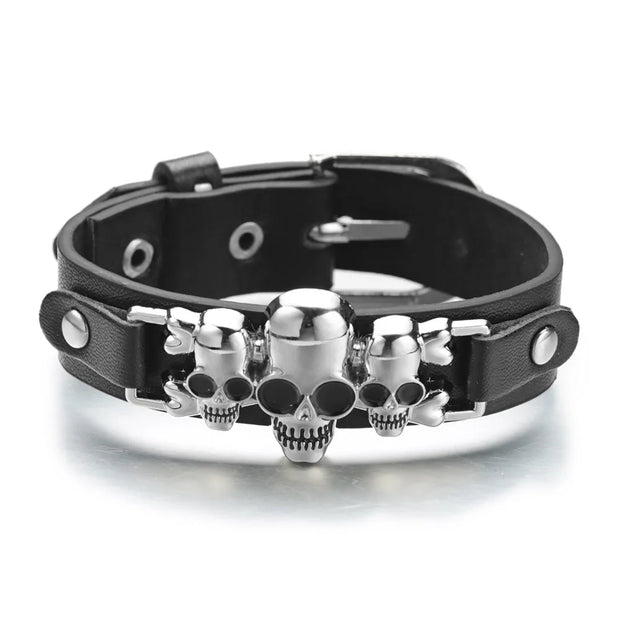 Buy Cool Skeleton Skull Bracelets – Unisex Punk Gothic Charm Jewelry at Greater Goods