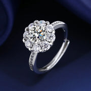 Buy Exquisite Korean Sunflower Micro-Set Diamond Women's Ring at Greater Goods