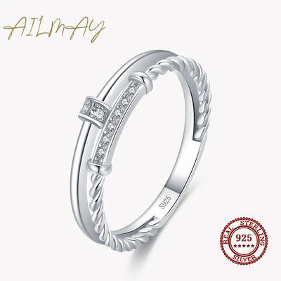 Buy Ailmay Genuine 925 Sterling Silver Trendy Hemp Flowers Ring 