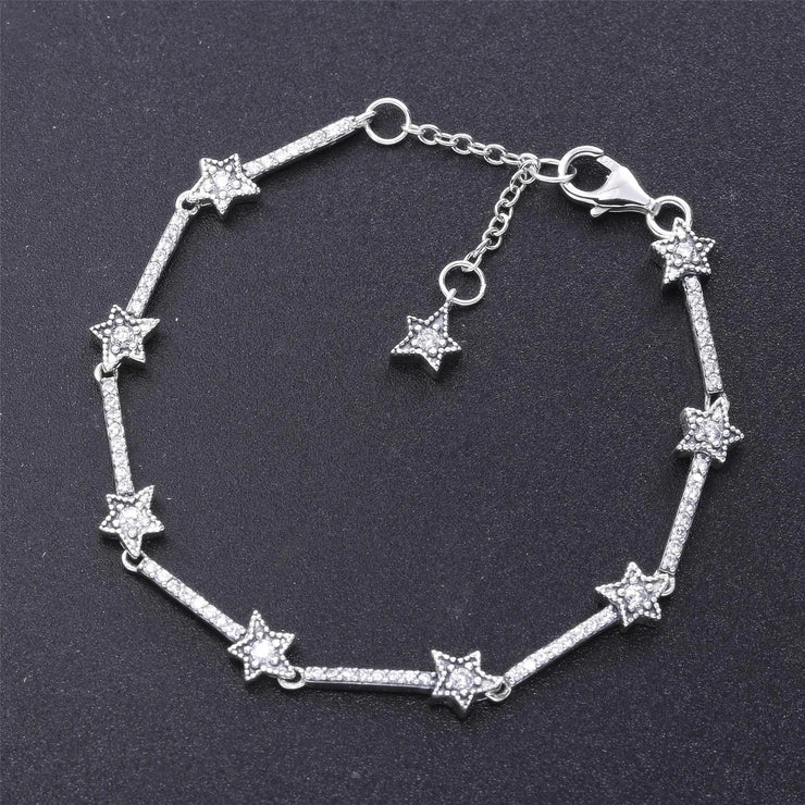 Buy New Origina 925 Sterling Silver Celestial Stars Bracelet at Greater Goods 