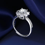 Buy Exquisite Korean Sunflower Micro-Set Diamond Women's Ring at Greater Goods