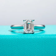 Buy AnuJewel 6x8mm 2ct Emerald Cut Moissanite Engagement Wedding Ring at Greater Goods